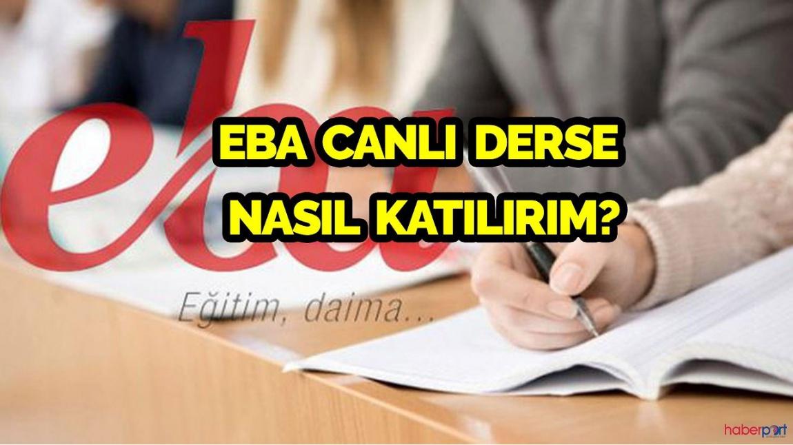 Eba Canlı Ders Oluşturma ve Canlı Derse Katılma